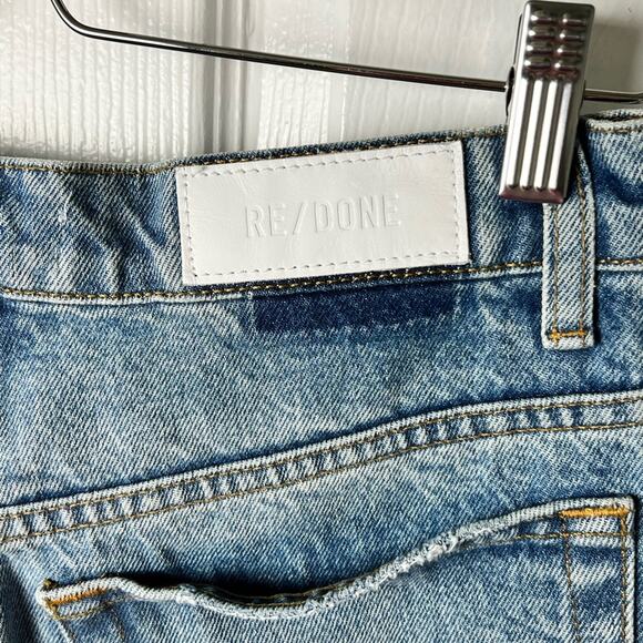 Re/done Revolve Womens Distressed Knee High Wst Originals 70s Straight Leg Sz 28 - Picture 10 of 13